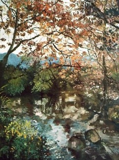 Monet - My Way (36x48, Oil on Canvas, Mt. Yonah, N GA)