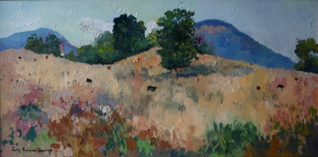 Where Buffalo Roamed (Mt. Yonah) 24 x 48 Inches, Oil on Canvas